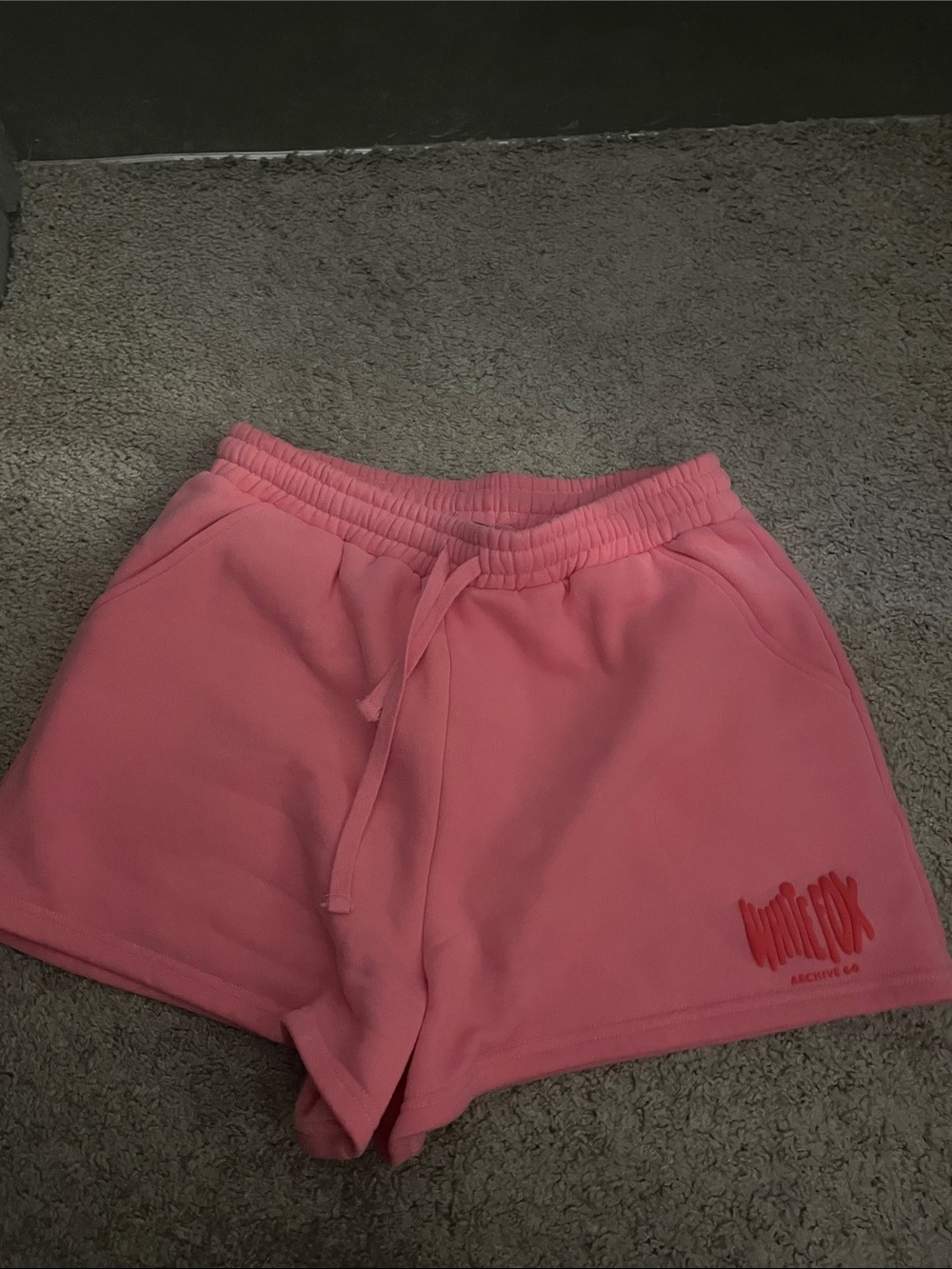 White Fox Sweat Shorts